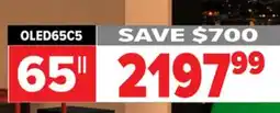 2001 Audio Video LG 65 OLED evo AI C5 4K Smart TV 2025 offer