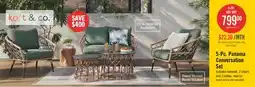 The Brick Kort & Co. Panama 5-Piece Patio Conversation Set offer