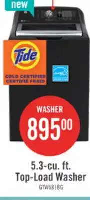 The Brick GE 5.3 Cu. Ft. Top Load Infusor Washer - Diamond Grey - GTW681BMRDG offer