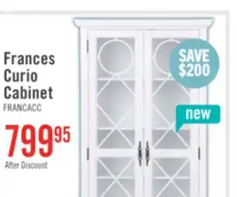 The Brick Frances 36 Curio Cabinet with Glass Doors - White offer