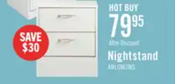 The Brick Arlo Bedside 2-Drawer Nightstand, 18.3W x 22H, Made in Canada - White offer