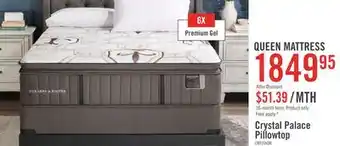 The Brick Stearns & Foster Founders Collection Crystal Palace Pillowtop Queen Mattress offer