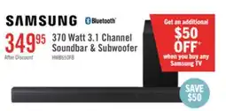 The Brick Samsung HW-B650F 3.1-Channel 370 W Soundbar with Wireless Subwoofer offer