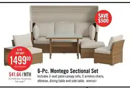 The Brick 6-Pc. Montego Sectional Set offer