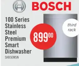 The Brick Bosch 100 Series Premium Smart Dishwasher with Third Rack - SHX5AEM5N offer