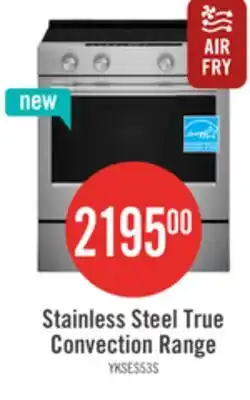 The Brick KitchenAid 30 5.3 Cu. Ft. Electric Range - Fingerprint Resistant Stainless Steel - YKSES530SPS offer