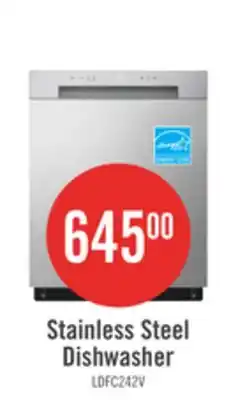The Brick LG 24 52 dBA Built-In Front-Control Dishwasher with Dynamic Dry - Platinum Silver - LDFC2423V offer