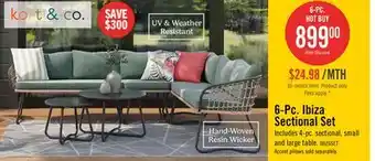 The Brick Ibiza 6-Piece Conversation Set offer