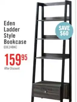 The Brick Eden 24 Ladder Style Open Bookcase with Drawer - Grey offer