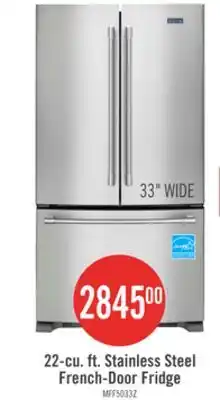 The Brick Maytag 33 22 Cu. Ft. French-Door Refrigerator - Fingerprint Resistant Stainless Steel - MRFF5033PZ offer