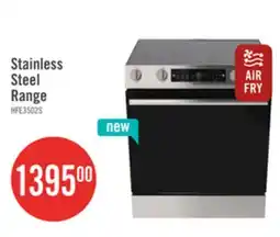 The Brick Hisense 30 5.8 Cu. Ft. Electric Range with Air Fry and Steam Clean - Stainless Steel - HFE3502CAS offer