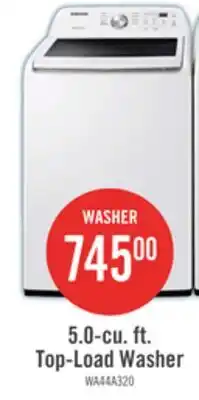 The Brick Samsung 5.1 Cu. Ft. Top-Load Washer - White - WA44A3205AW/A4 offer
