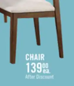 The Brick Vale Dining Chair with Polyester Fabric, Wood, Ladder-back - Brown & Beige offer