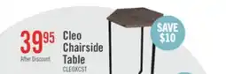 The Brick The Brick Cleo 15.7 Chairside Table - Brown with Black Metal Legs offer
