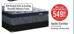 The Brick Springwall Austin Eurotop Medium Twin Mattress offer