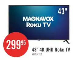 The Brick Magnavox 43 4K Ultra HD Roku Smart TV offer