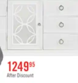 The Brick Ava Bedroom 7-Drawer Dresser with LED Light, 67W x 39H, Glam - White offer