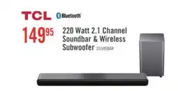 The Brick TCL 2.1 CH Bluetooth Dolby Atmos DTS Virtual:X Soundbar with Wireless Subwoofer (S55H) offer