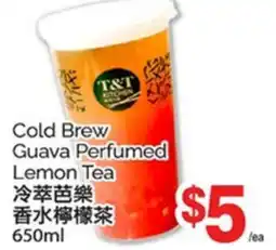 T&T Supermarket COLD BREW GUAVA PERFUMED LEMON TEA, 650ML offer