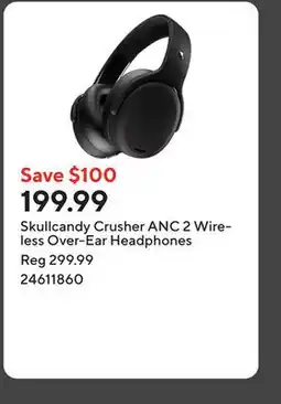 Staples Skullcandy Crusher ANC 2 Wireless Over-Ear Headphones offer