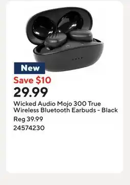 Staples Wicked Audio Mojo 300 True Wireless Bluetooth Earbuds - Black offer