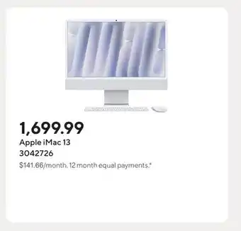 Staples Apple iMac 13 offer