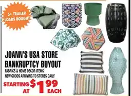 Len's Mill Stores JOANN'S USA STORE BANKRUPTCY BUYOUT offer