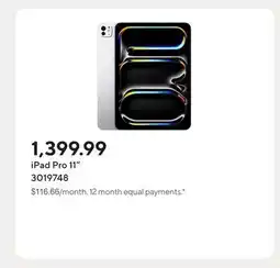 Staples iPad Pro 11 offer
