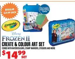 Len's Mill Stores CREATE & COLOUR ART SET offer