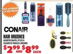 Len's Mill Stores CONAIR HAIR BRUSHES offer