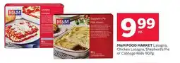Rexall M&M FOOD MARKET Lasagna, Chicken Lasagna, Shepherd's Pie or Cabbage Rolls offer