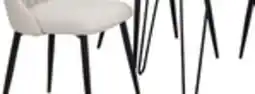 The Brick Miya 5pc Dining Set with Table & 4 Chairs, Acacia Wood, Metal, 36W Round - Grey offer