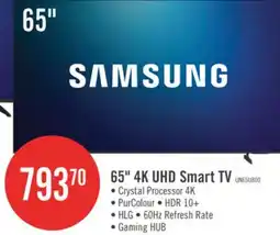The Brick Samsung 65 Crystal UHD U8000 4K Smart TV offer