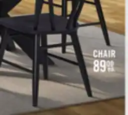 The Brick Remi Dining Chair with Curved Ladder-Back - Black offer