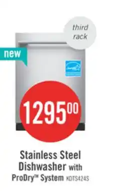 The Brick KitchenAid 24 44 dBA Dishwasher with 360° Max Jets Third Rack - Black Ore - KDTS424SBE offer