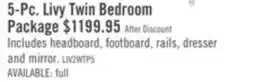 The Brick 5-Pc. Livy Twin Bedroom Package offer