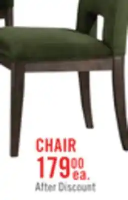The Brick Zelda Dining Chair with Chenille Fabric - White & Espresso Brown offer