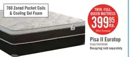 The Brick Springwall Pisa II Eurotop Twin Mattress offer