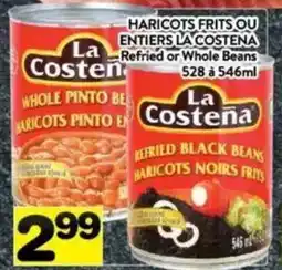 Supermarché PA La Refried or Whole Beans Costen 528 - 546ml offer