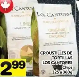 Supermarché PA Los cantores chips 325 g- 360 g offer