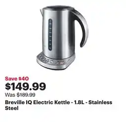 Best Buy Breville IQ Electric Kettle - 1.8L - Stainless Steel offer