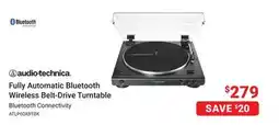 Visions Electronics Audio Technica Fully Automatic Bluetooth Wireless Belt-Drive Turntable offer