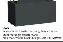Home Hardware Steel rectangle transfer tank Noir mat./ Matte black 100 gal offer