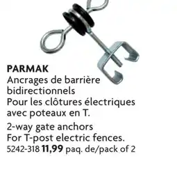 Home Hardware 2-way gate anchors For T-post electric fences offer