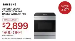 Goemans Appliances 30 SELF-CLEAN CONVECTION GAS RANGE WITH AIR FRY offer