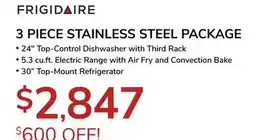 Goemans Appliances FRIGIDAIRE 3 PIECE STAINLESS STEEL PACKAGE offer
