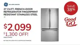 Goemans Appliances GE APPLIANCES 27 CU. FT. FRENCH-DOOR REFRIGERATOR offer