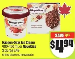 FreshCo Häagen-Dazs Ice Cream or Novelties offer