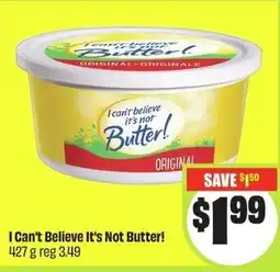 FreshCo I Can't Believe It's Not Butter! offer