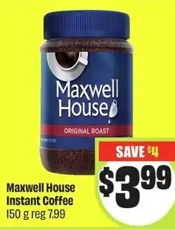 FreshCo Maxwell House Instant Coffee offer